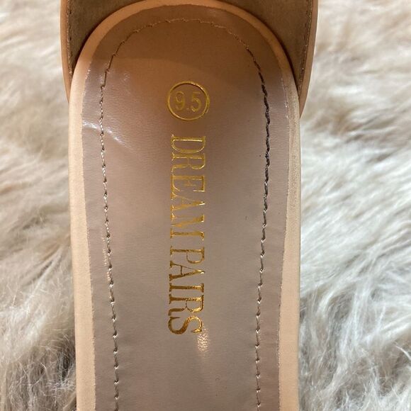 DREAM PAIRS Karrie High Stiletto Pump Heeled Open Toe Ankle Strap Nude Sandals - Picture 5 of 14